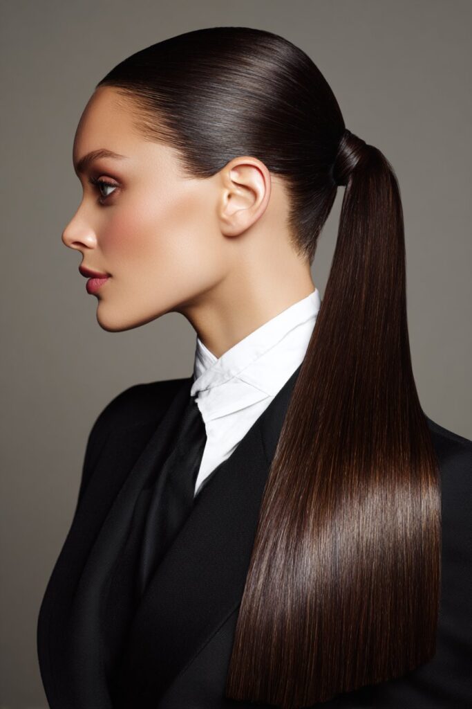 Flat Iron Ponytail