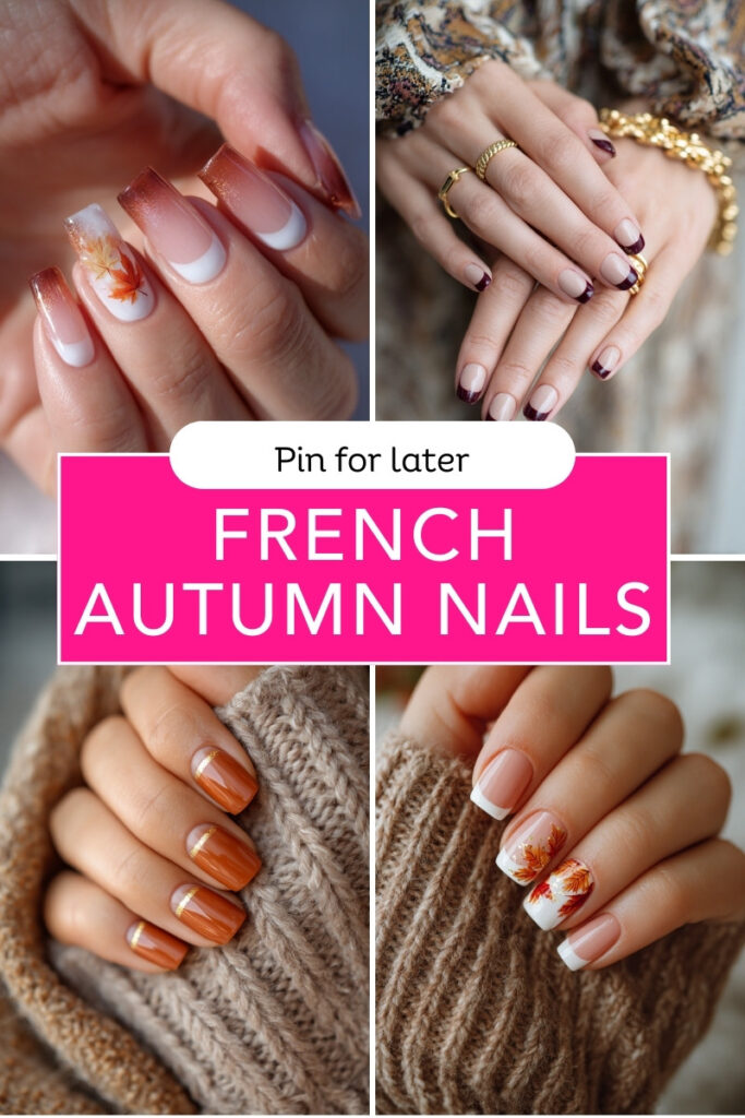 French autumn nails