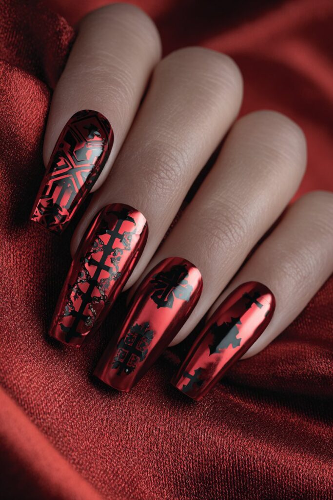 Red Chrome with Black Accents