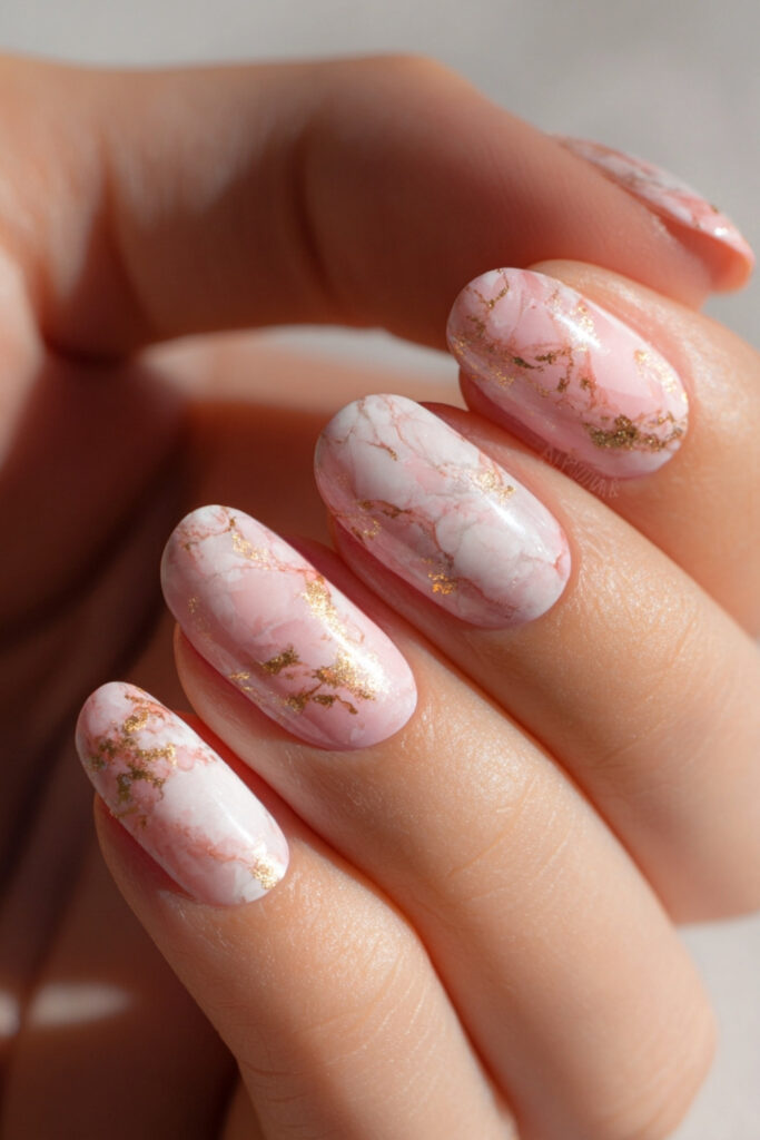 Rose Quartz Marble Effect