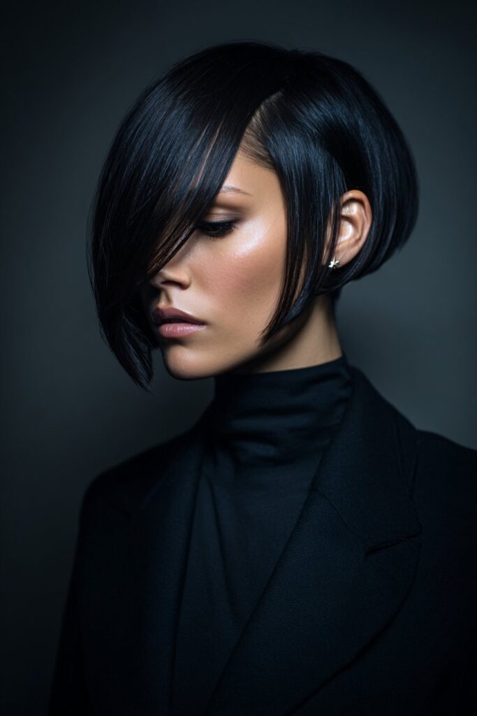 Sleek Asymmetrical Bob