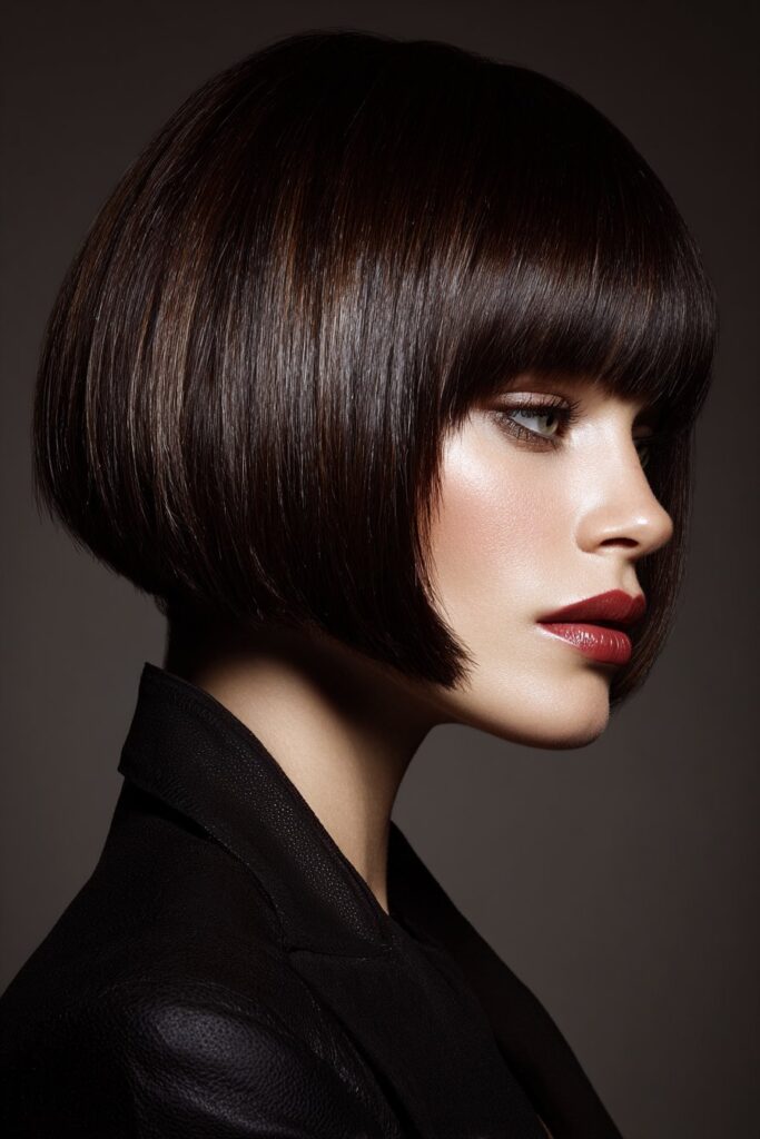 Sleek Espresso Bob