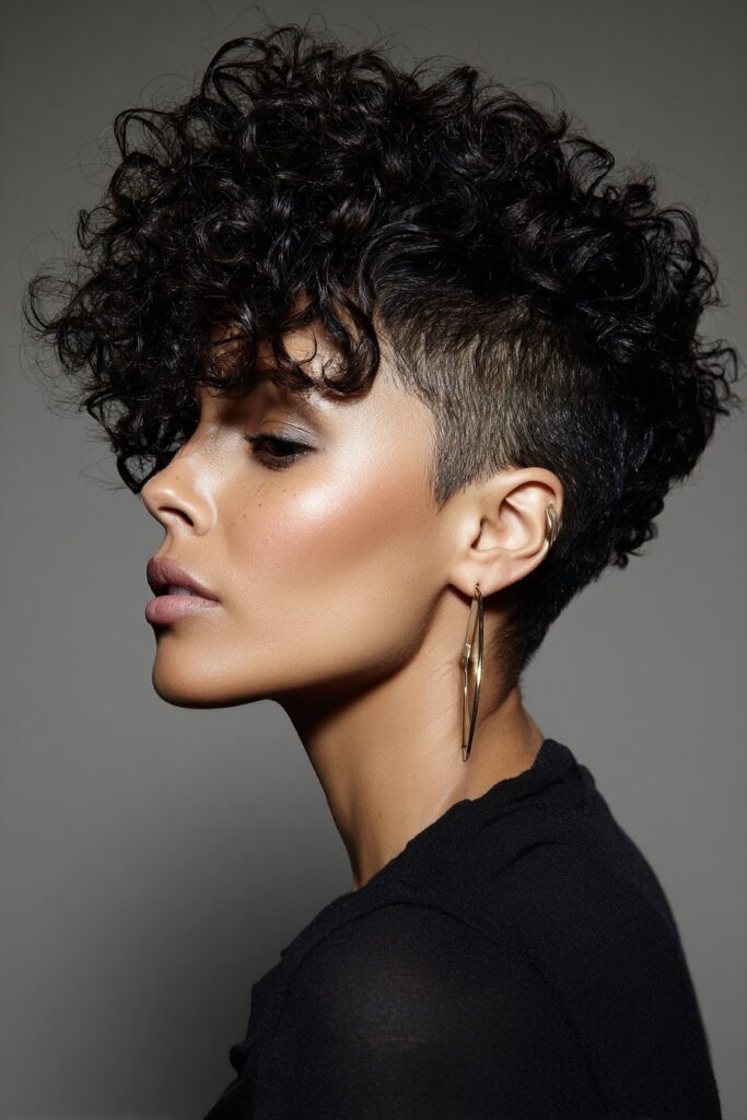 Tapered Curly Cut