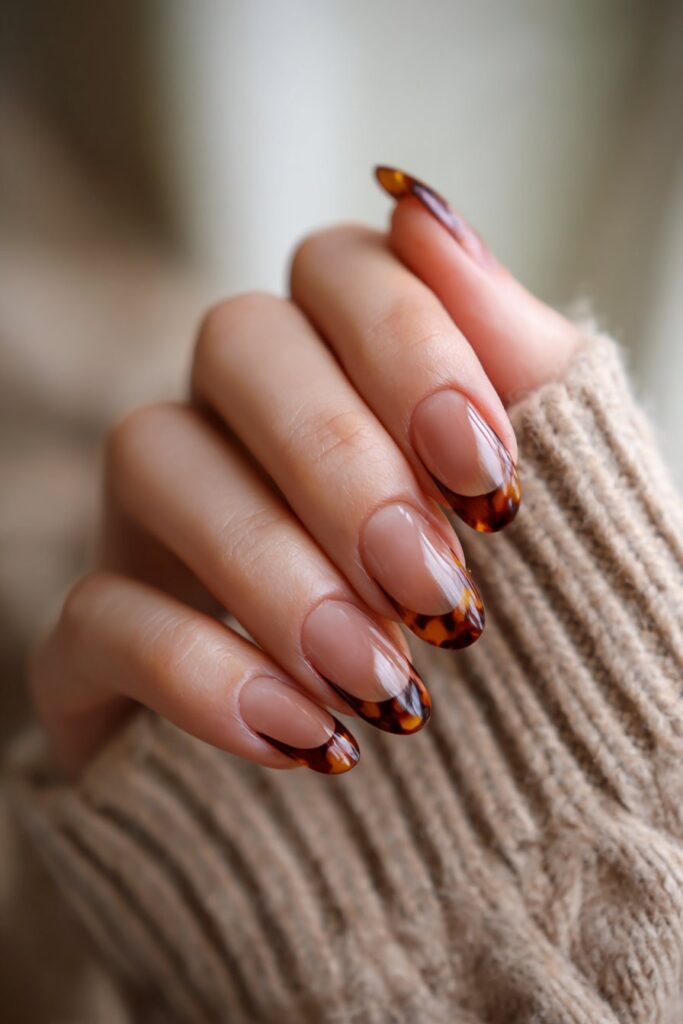 Tortoiseshell French Tips