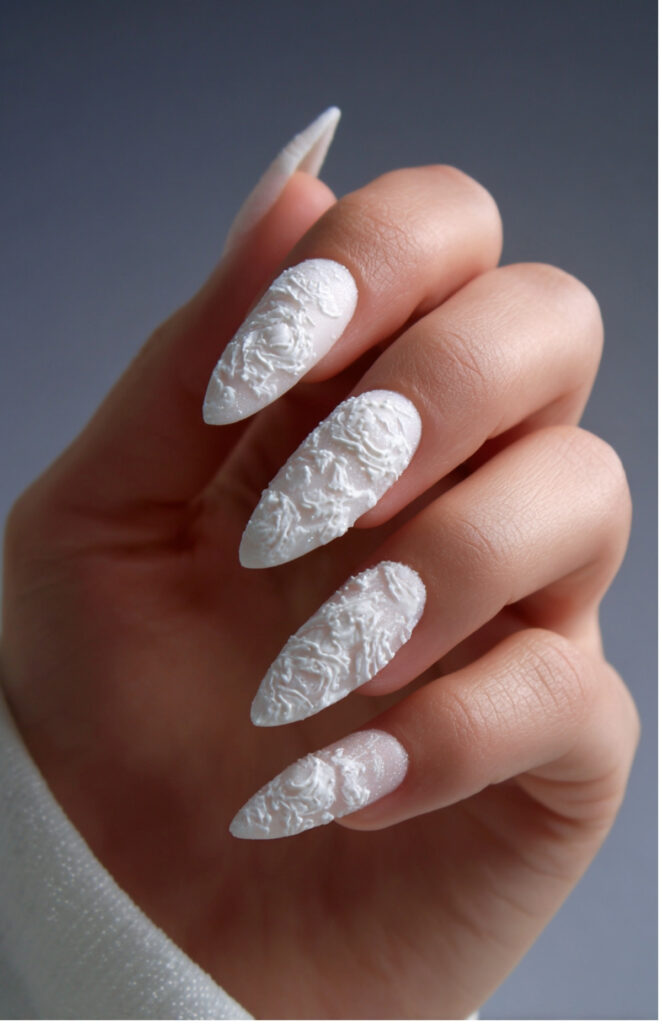 3D Textured White Acrylics