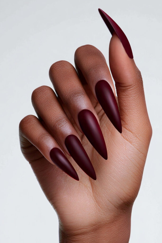 Burgundy with Black Accents