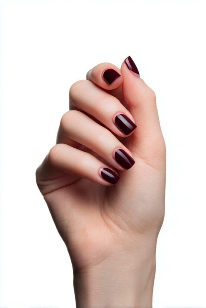Burgundy with Negative Space