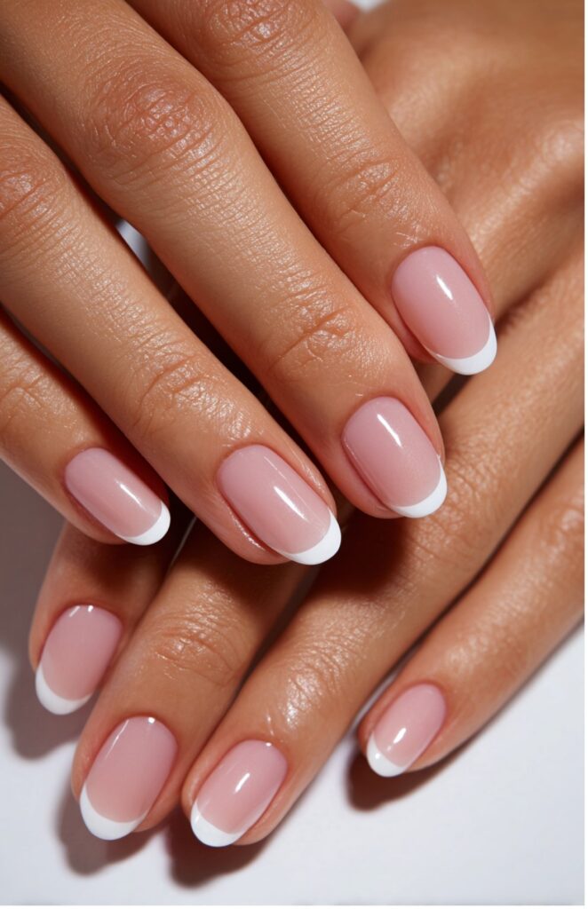 Classic White French Tips