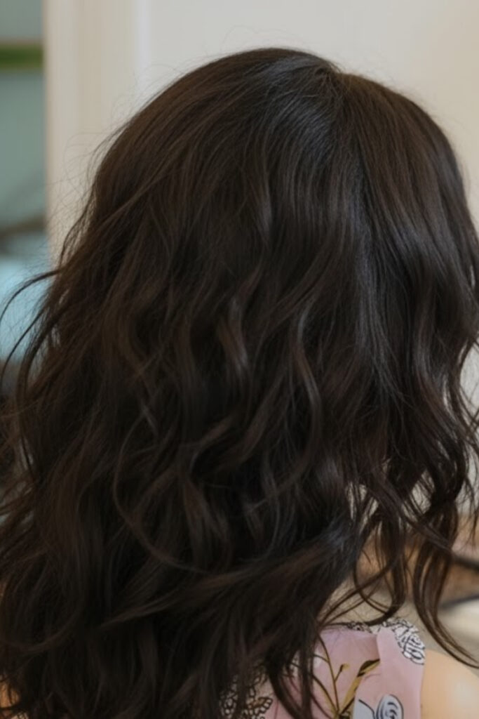 Faith's Wild Brunette Waves