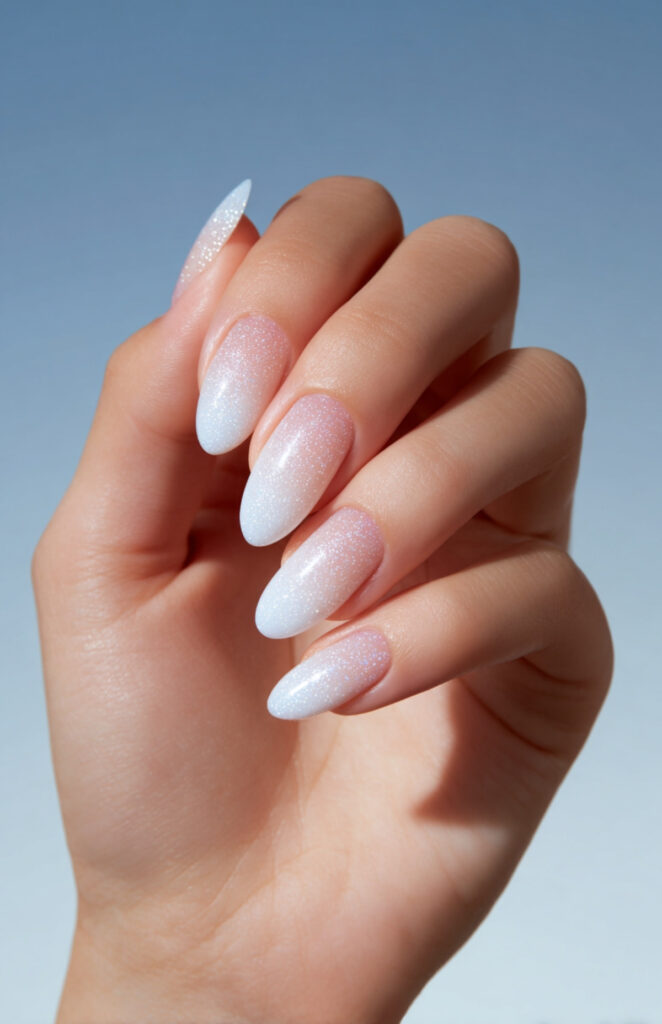 Frosted White Aura Ombré