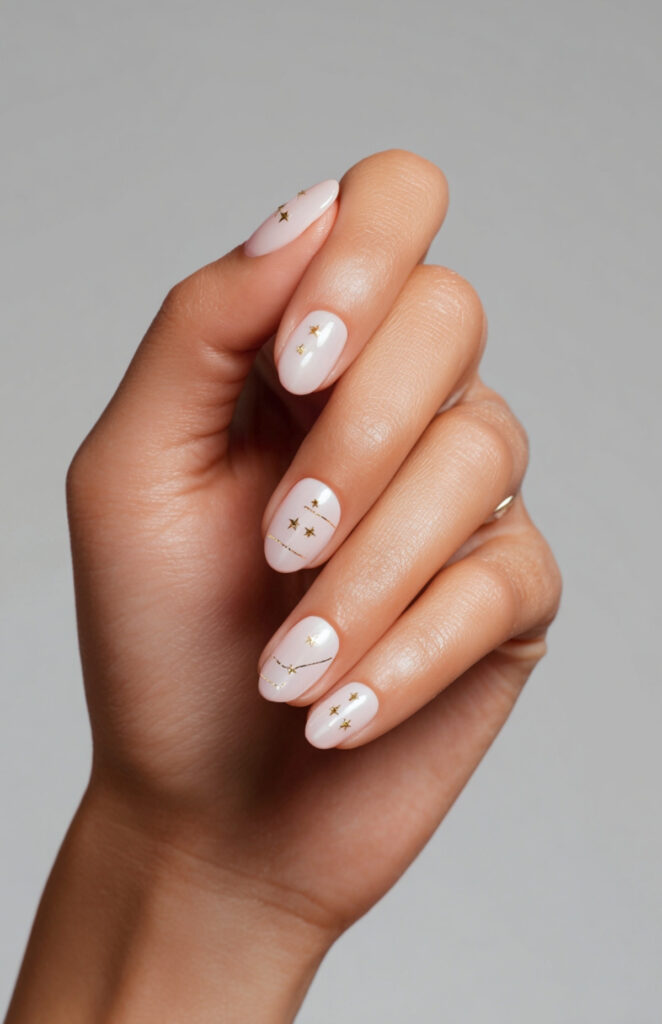 Milky White with Minimal Art