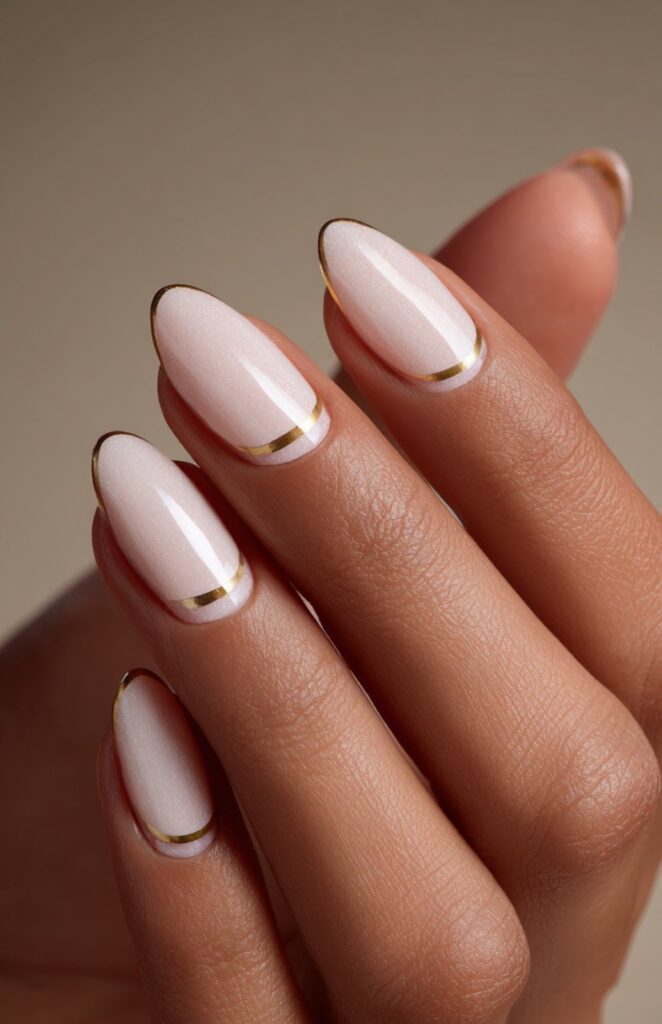 Off White with Gold Accents