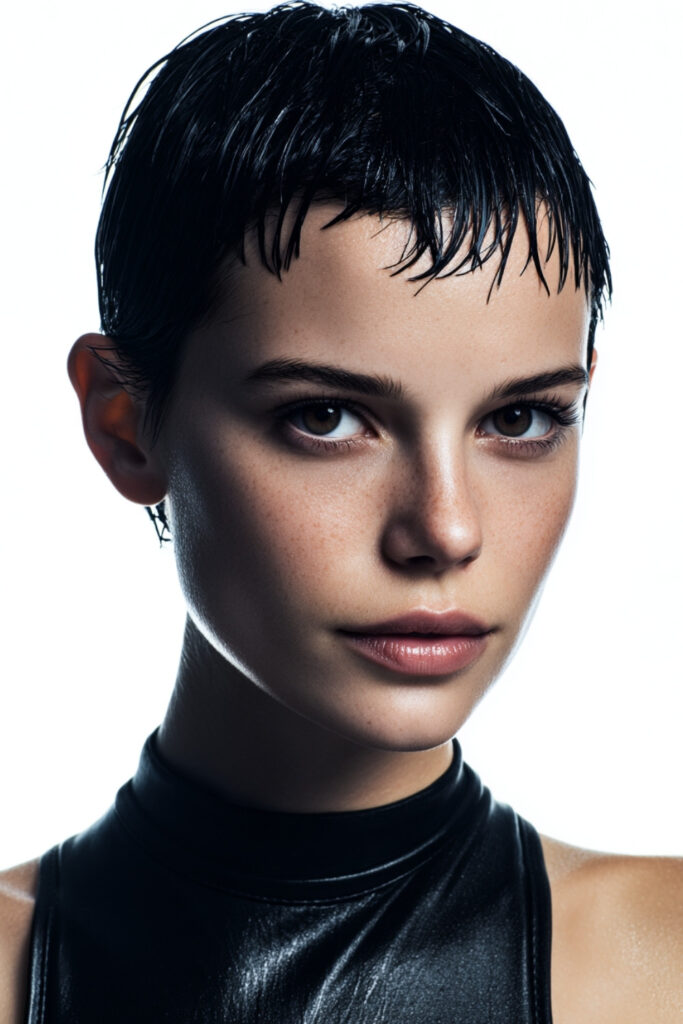 Wet-Look Slicked Crop