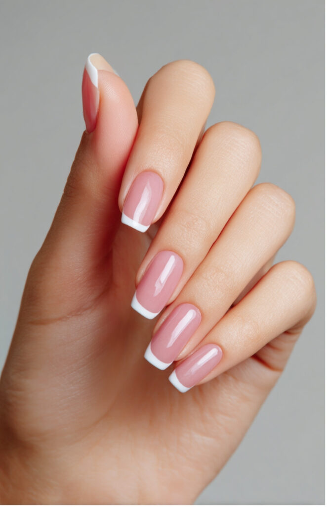 White French Tip Acrylics