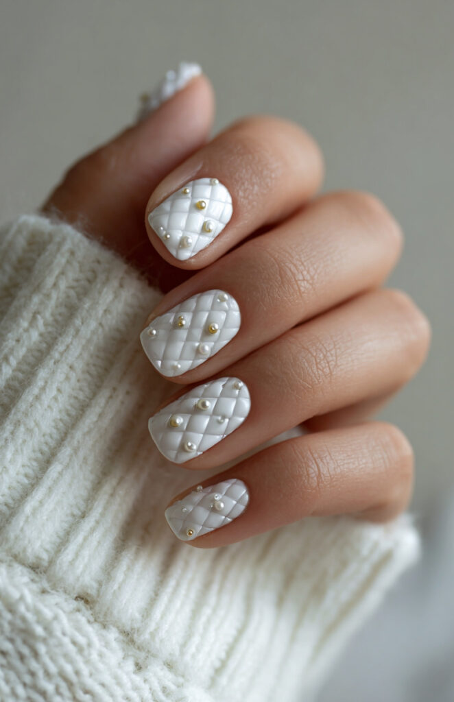 White Quilted Texture