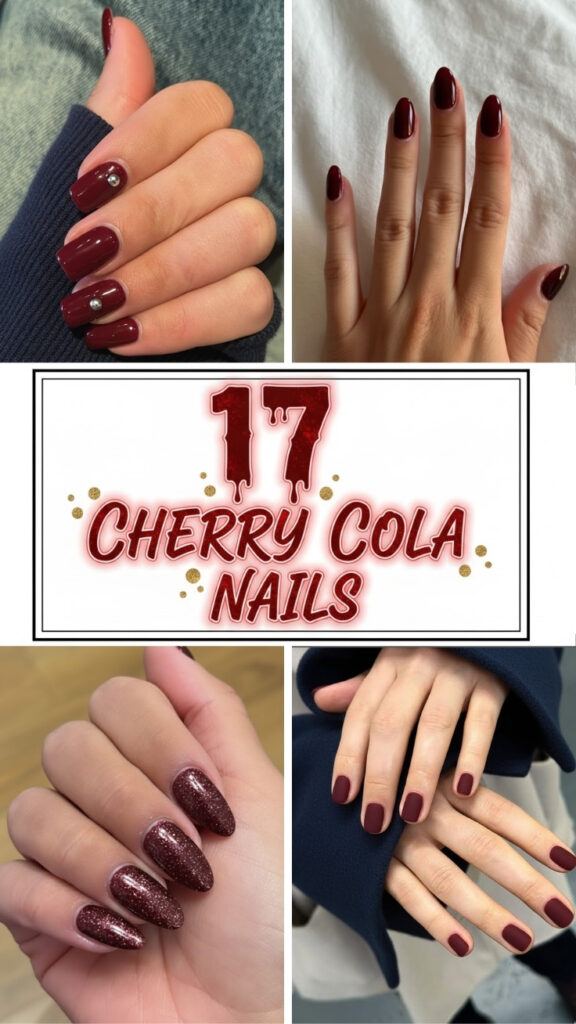 17 Cherry Cola Nails