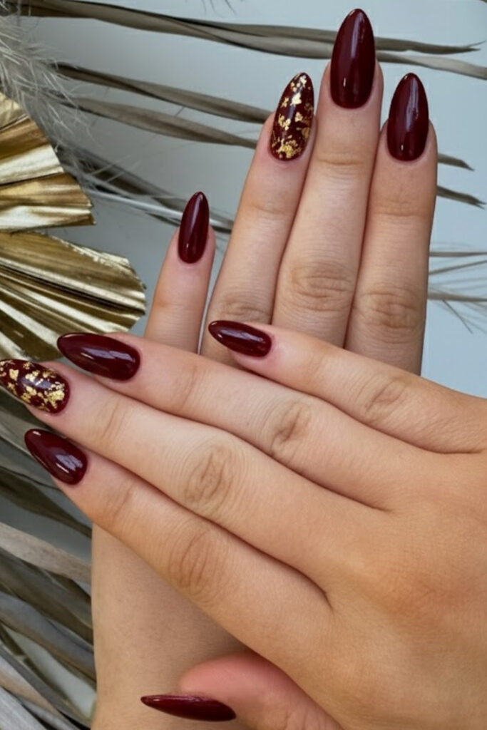 Cherry Cola & Gold Foil