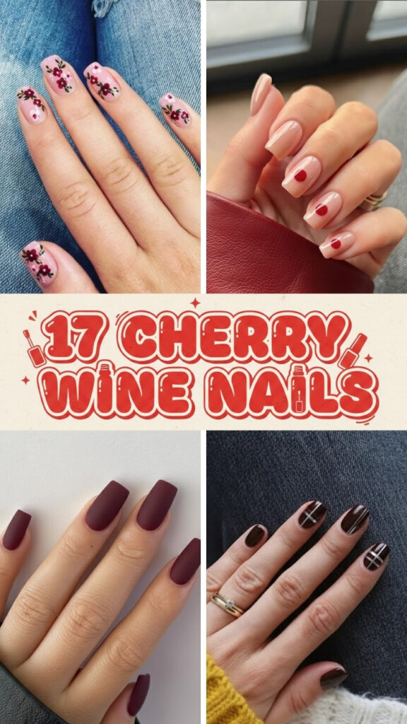 Cherry Wine Nails