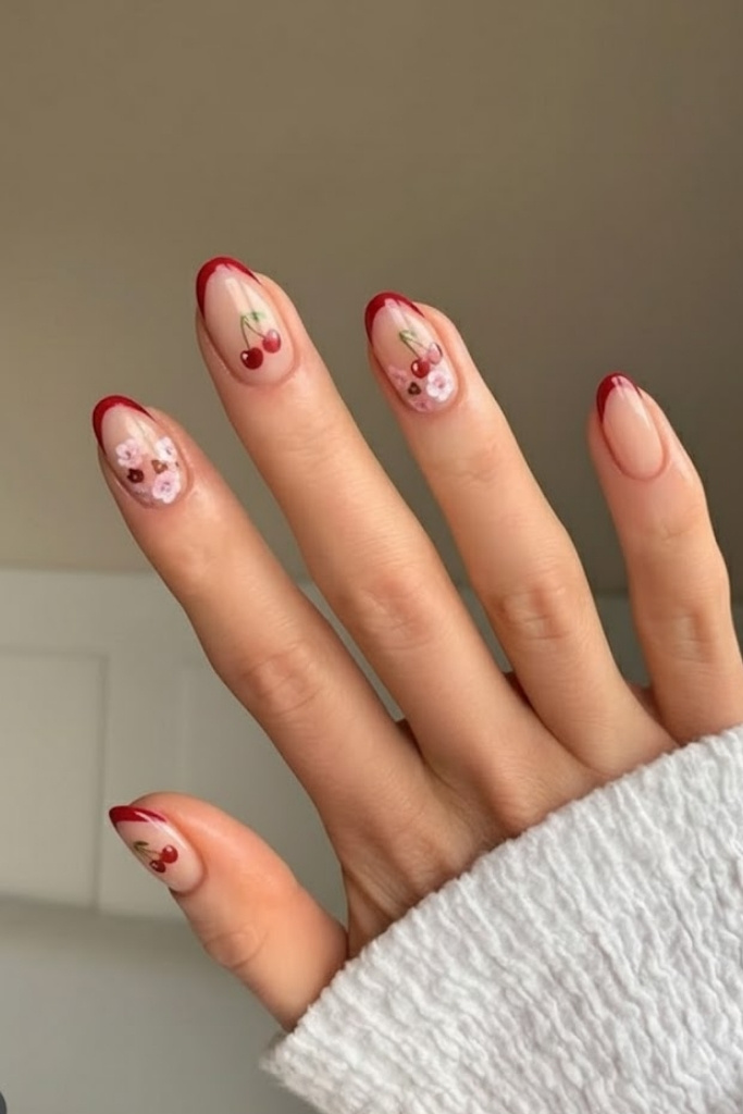 Cherry and Floral French Combo