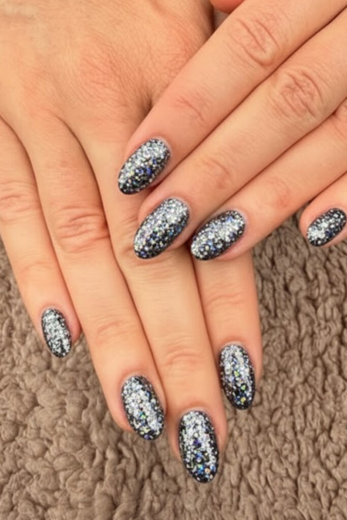 Glitter-Infused Black