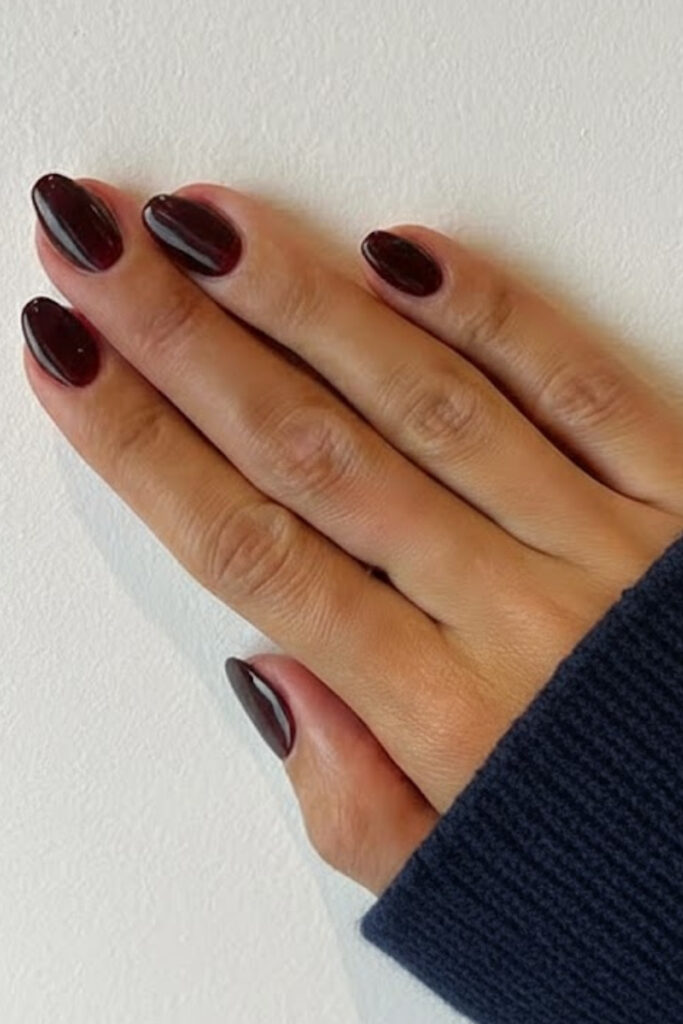 Jelly Cherry Cola Nails