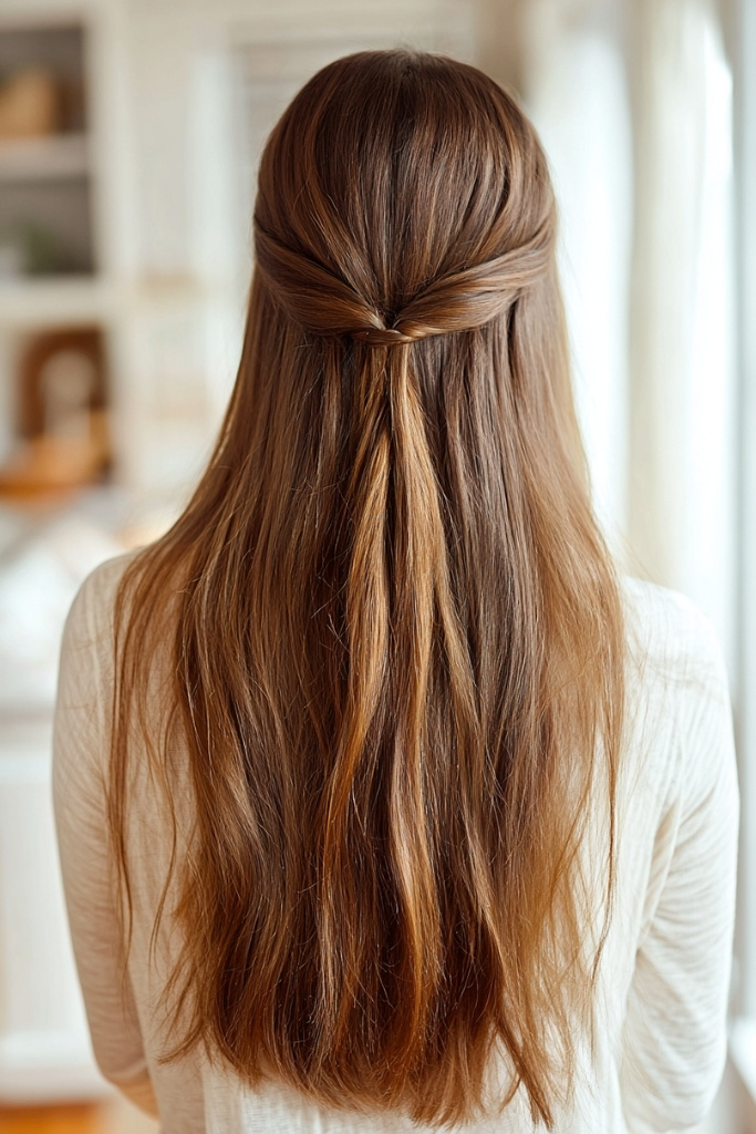 Waterfall Braid with Ribbon