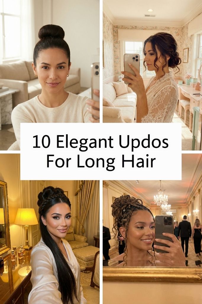 10 Elegant Updos For Long Hair