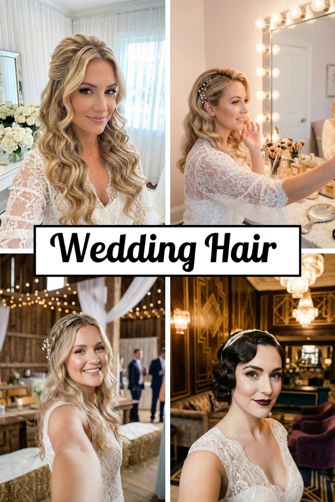 10 Glamorous Waves Wedding Hair