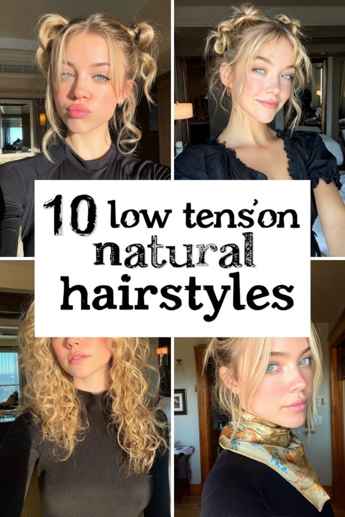10 low tension natural hairstyles