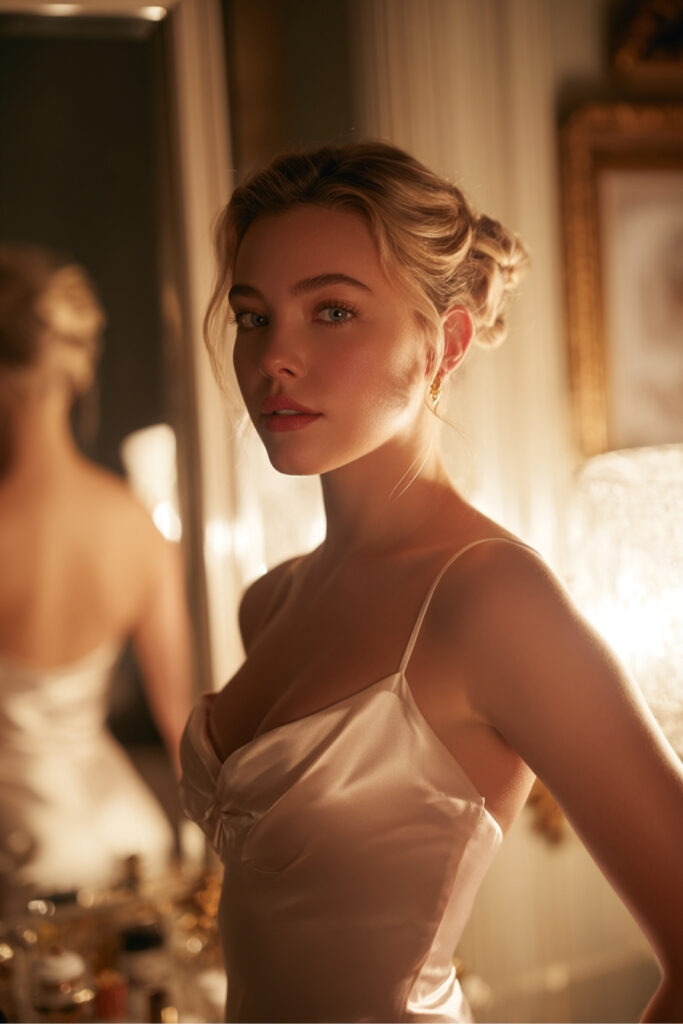 Bouncy Bob with Side Partwisted Chignon