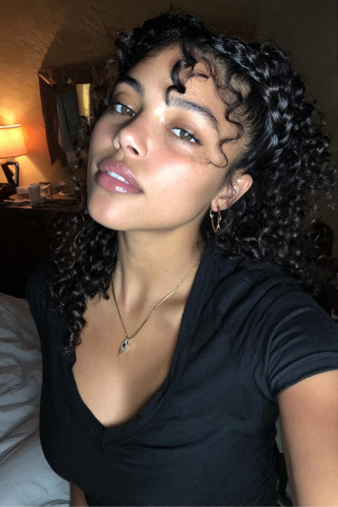 Crown Braid with Voluminous Curly Back