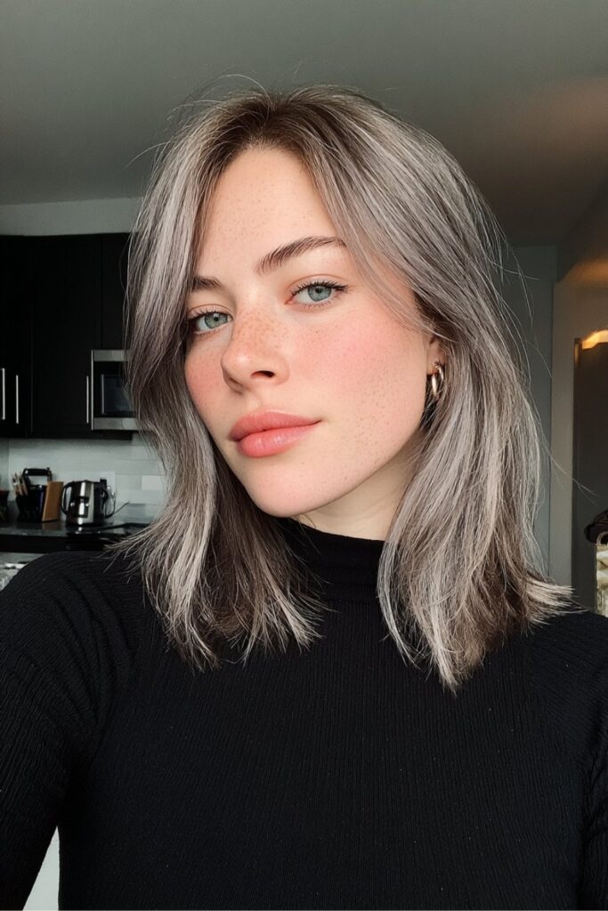 Salt and Pepper Braided Crown