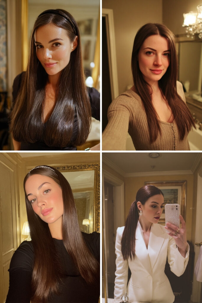 princess kate sleek straight hair ideas