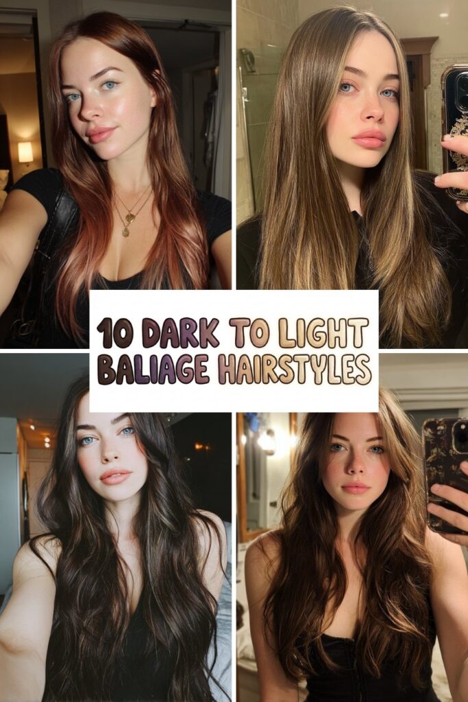 10 dark to light baliage hairstyles