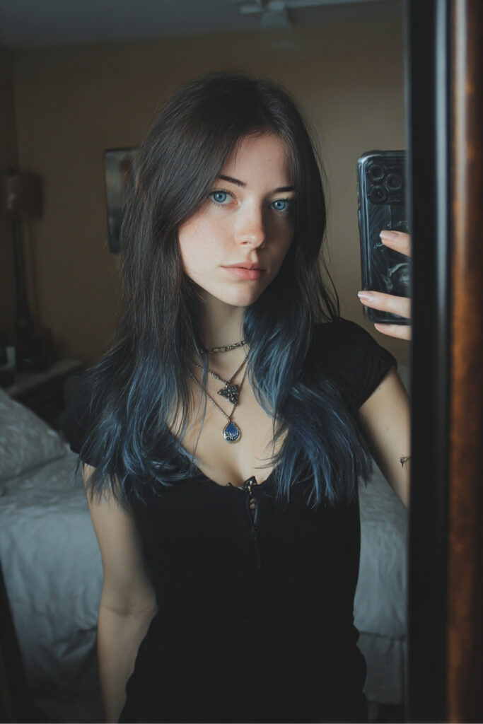 Midnight Blue Balayage