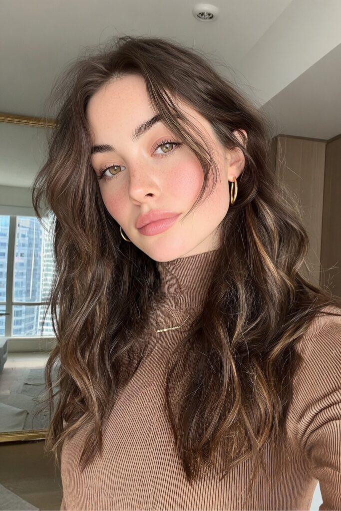 Subtle Caramel Latte Swirls