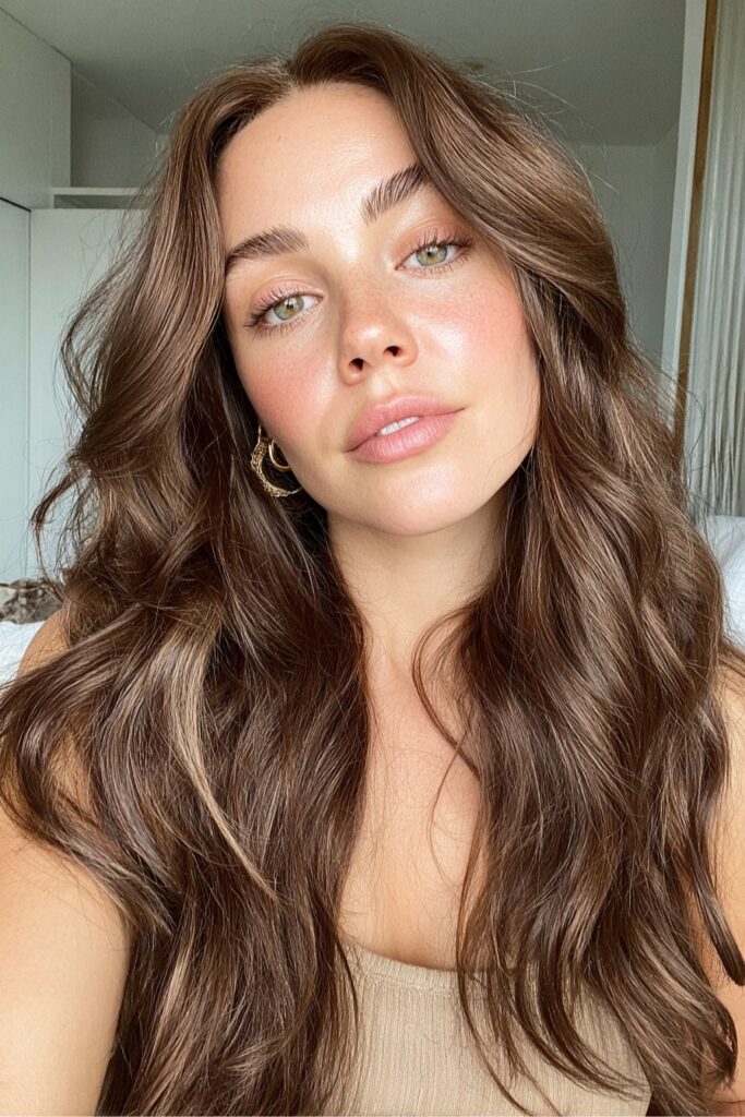 Toffee Latte Balayage for Long Layers