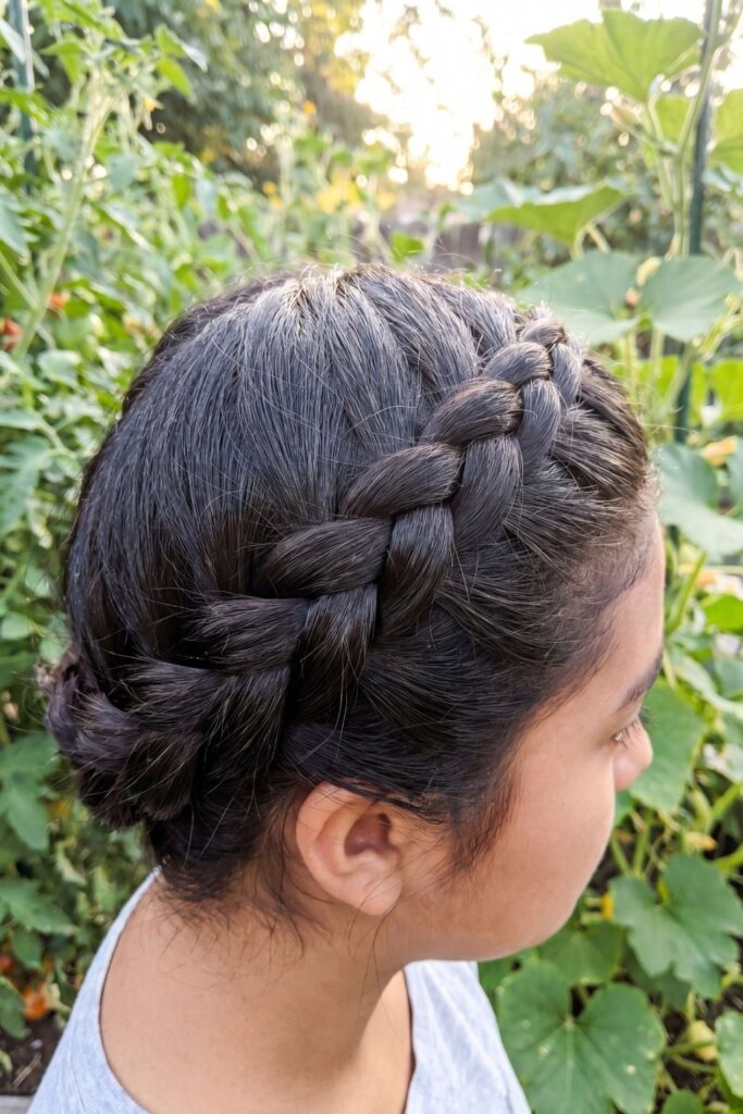 The French Braid Crown