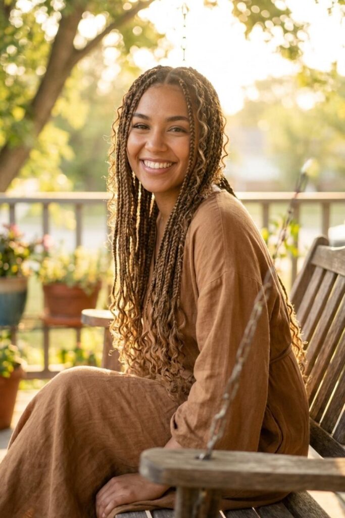 Knotless Bohemian Braids
