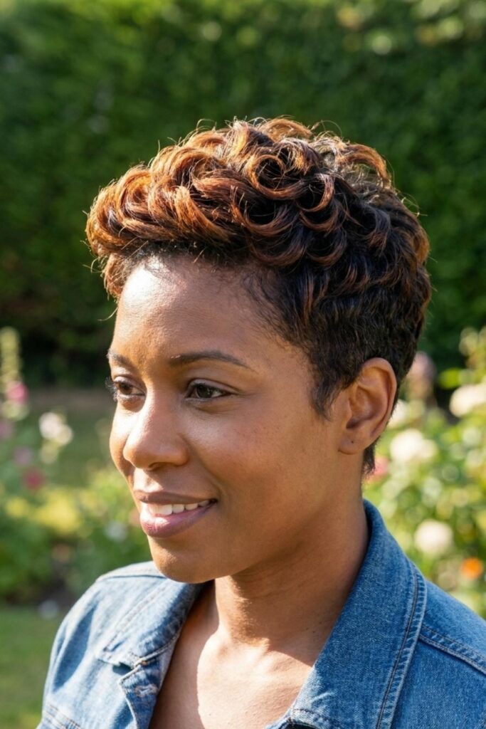 Short, Textured Pixie Cut