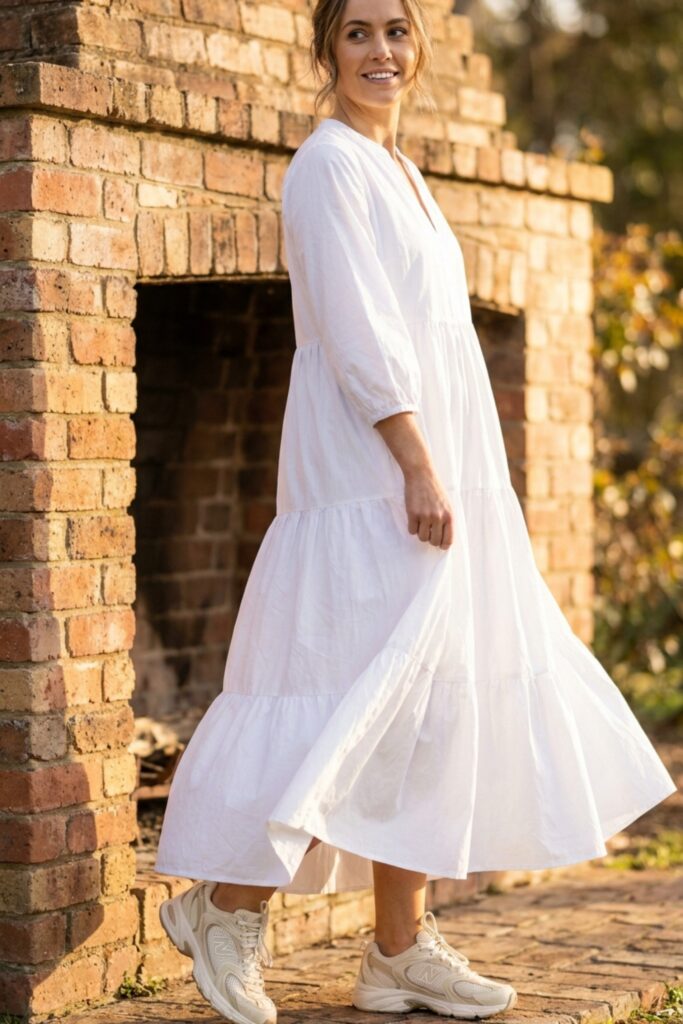 The Retro Runner & Cotton Poplin Dress