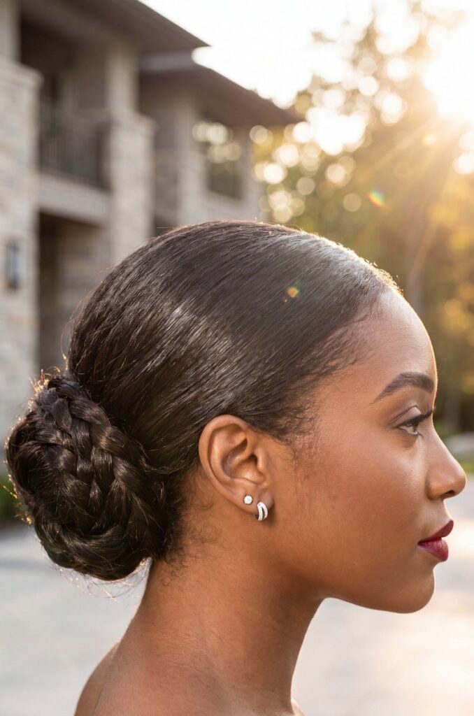 The Sculpted Red-Carpet Chignon