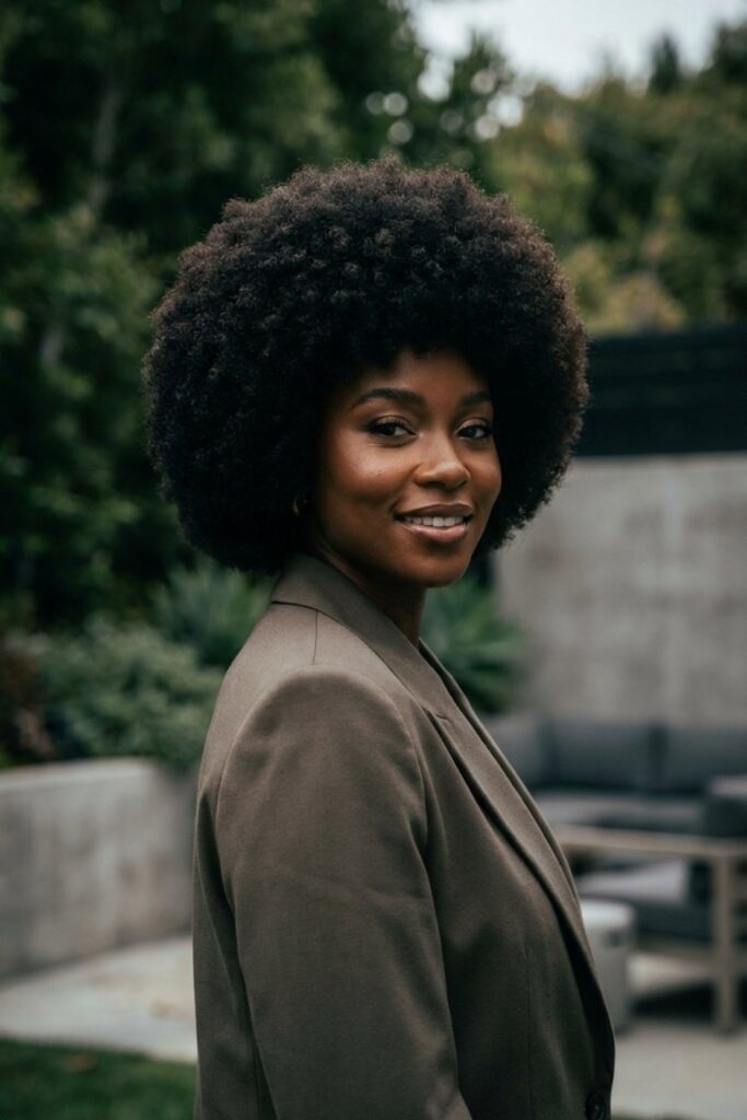 The Sculpted Silhouette Afro